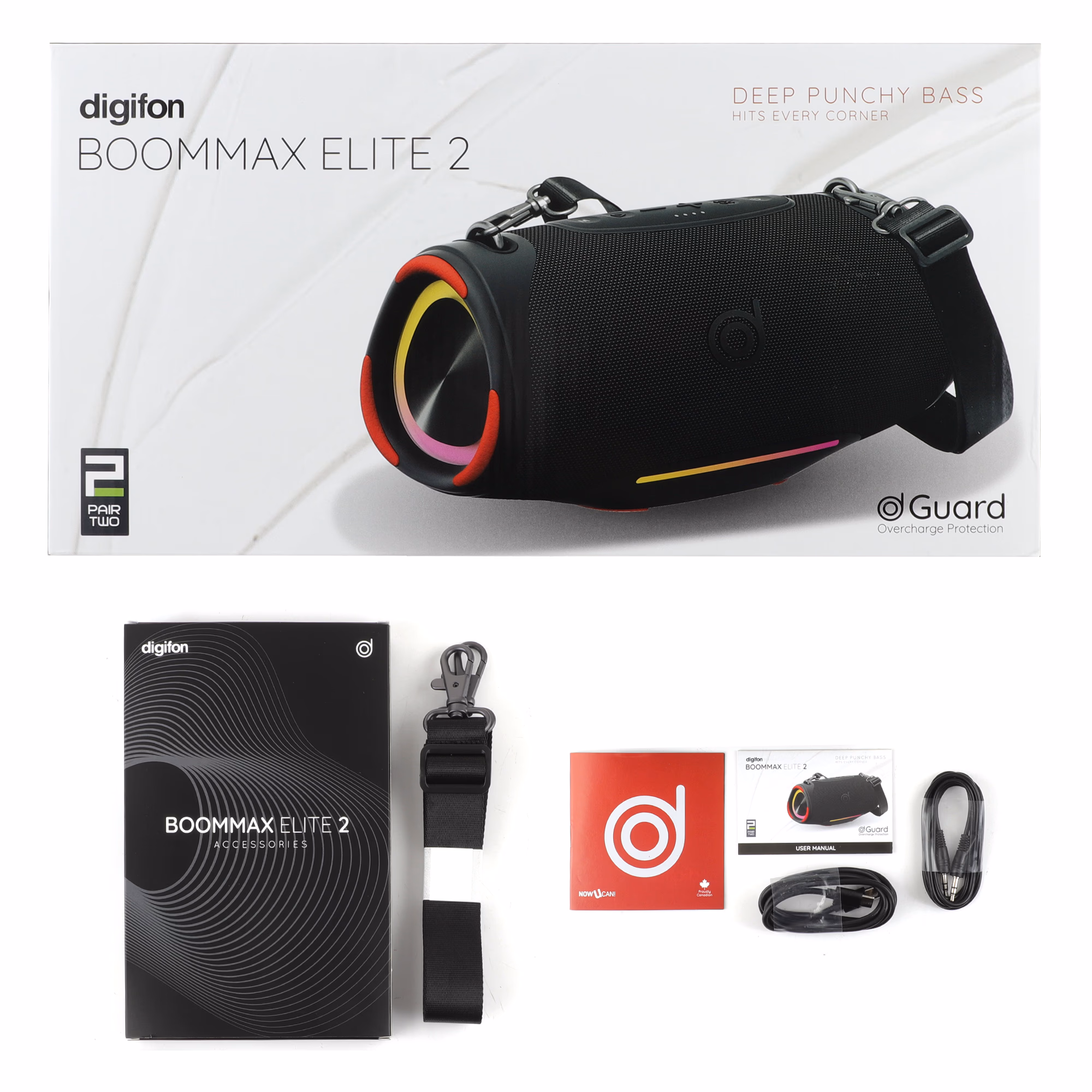 BoomMax Elite 2 80W Party Speaker Black