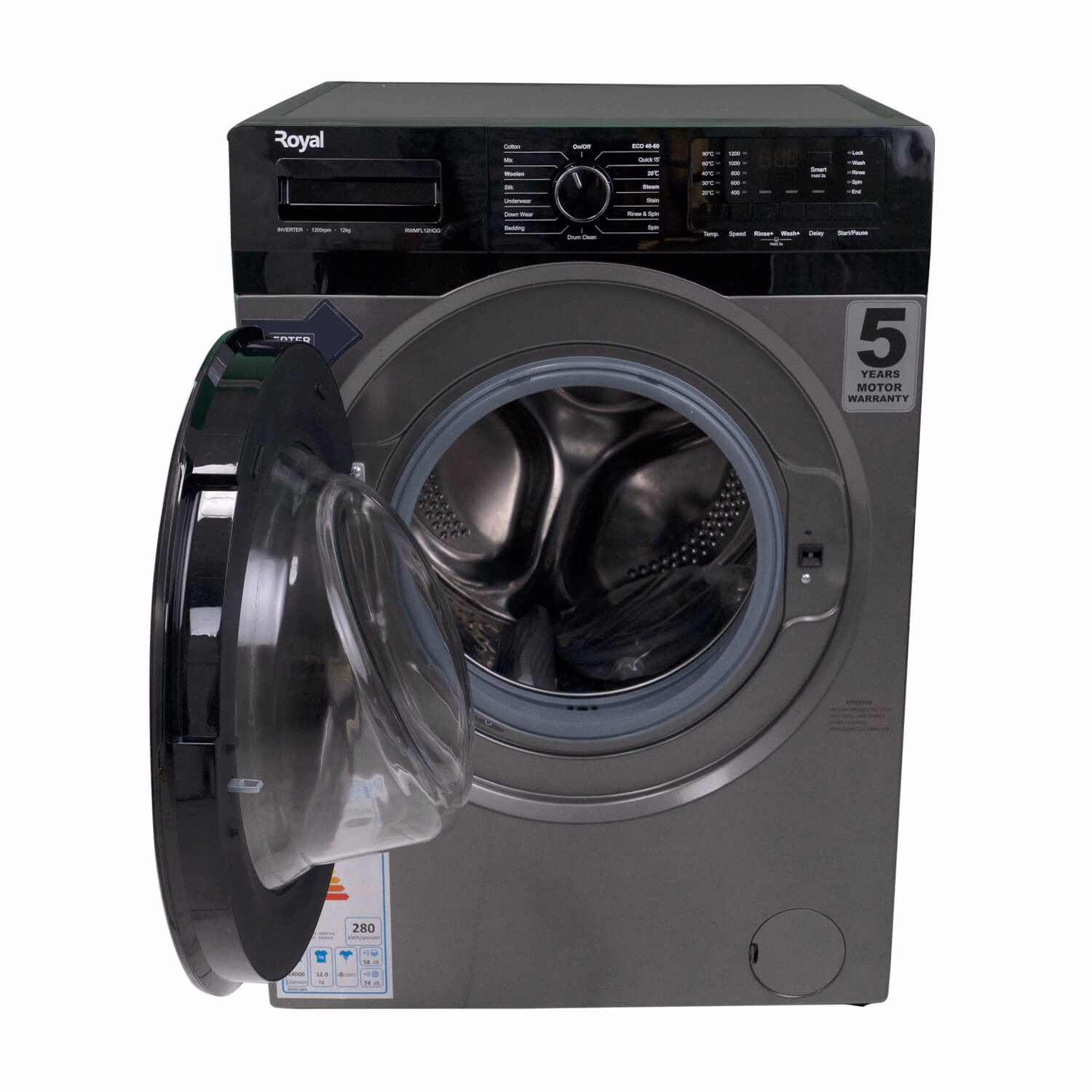 Royal 7 KG Front Load Washing Machine (RWMFL07HQG)