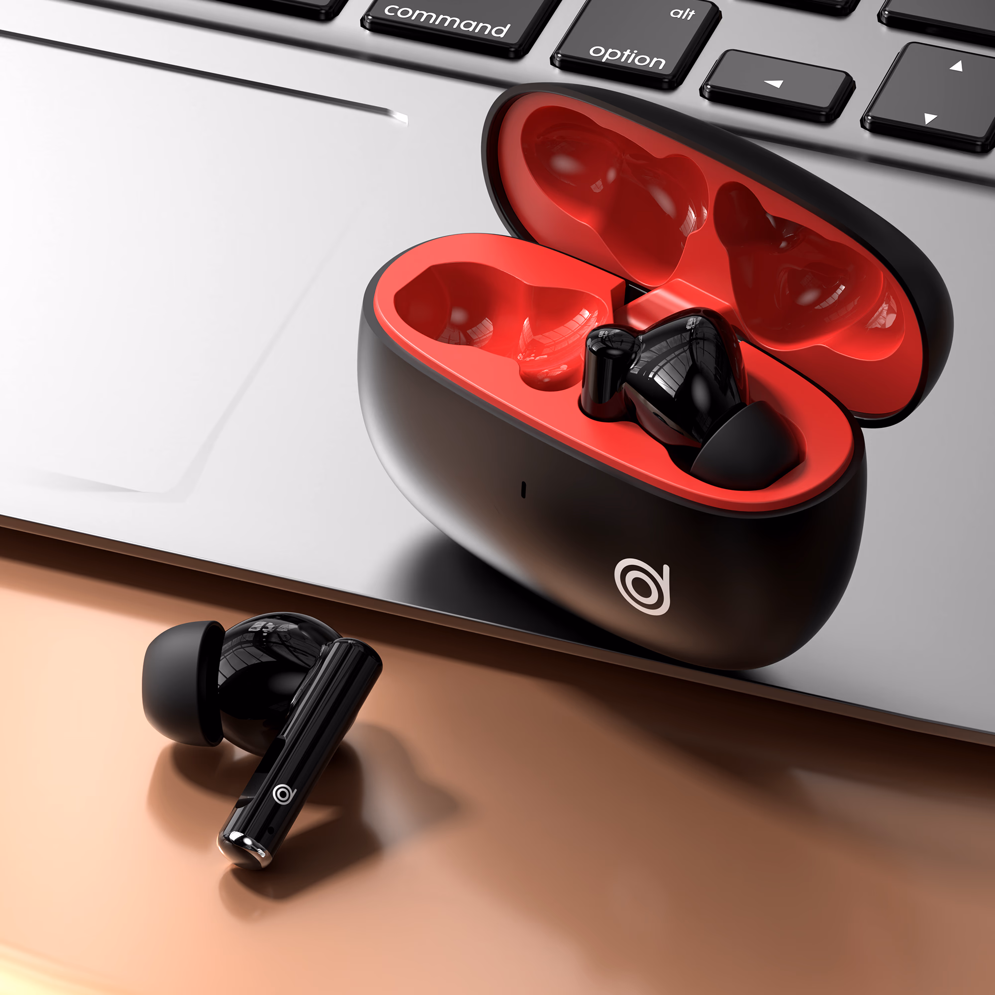 BoomAir Bass TWS Environmental Noise Cancelling Earbuds - Dual Mic, Bluetooth 5.3, USB-C - digifon