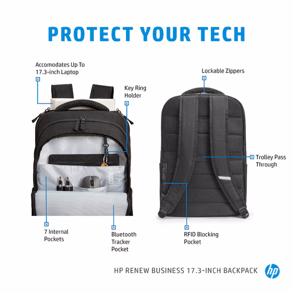 HP Renew Business 17.3 inch Laptop Backpack