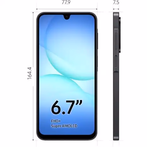 Samsung Galaxy A17 4G - 6.7" (6GB/128GB) Dual SIM, 5000mAh - Black