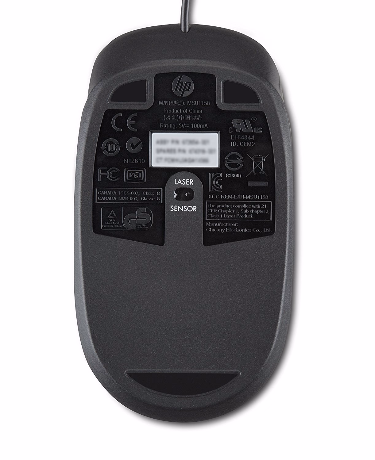 Hp USB 1000Dpi Laser Mouse